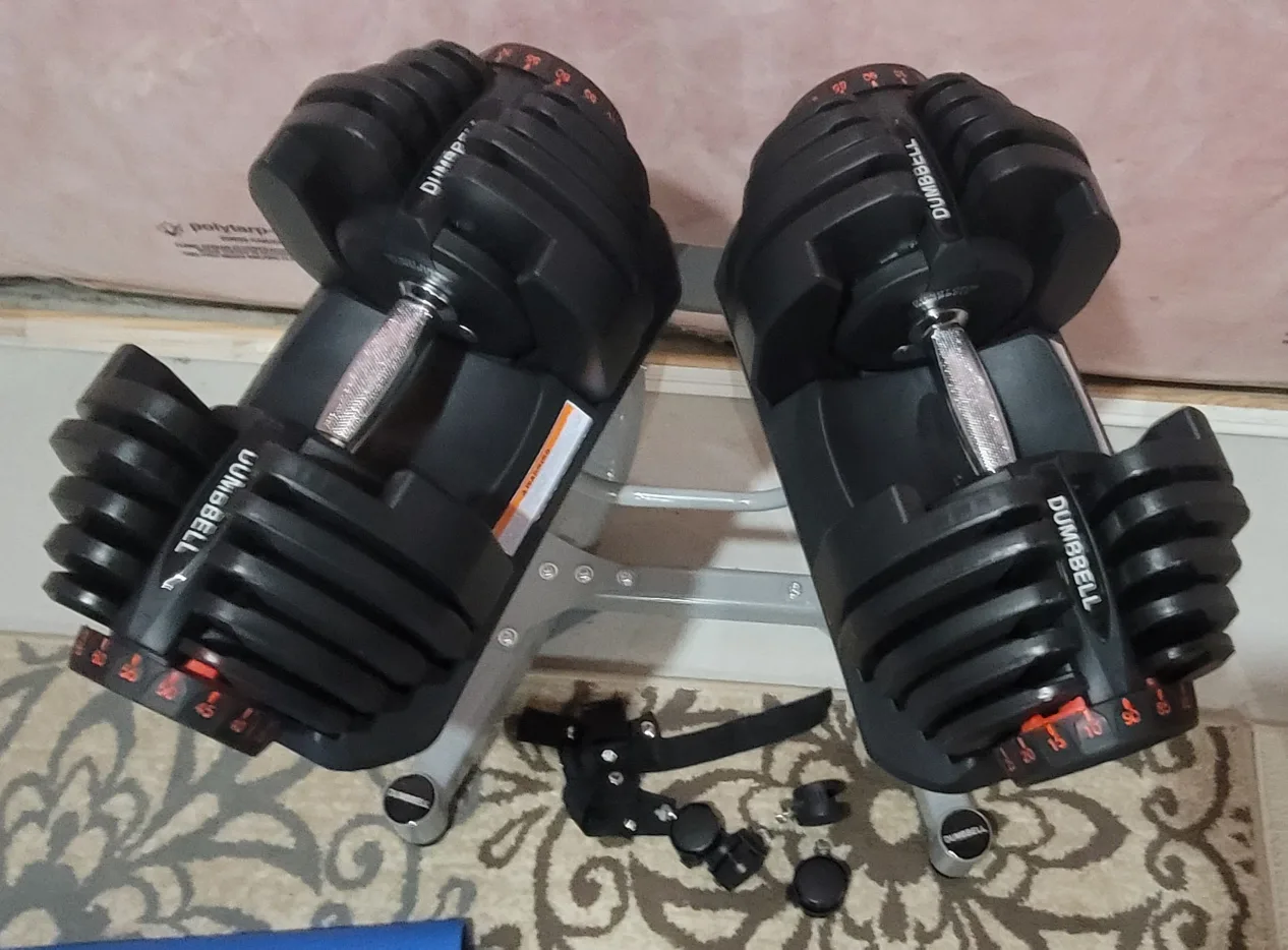 Adjustable Dumbbells with Stand image indicator(4)