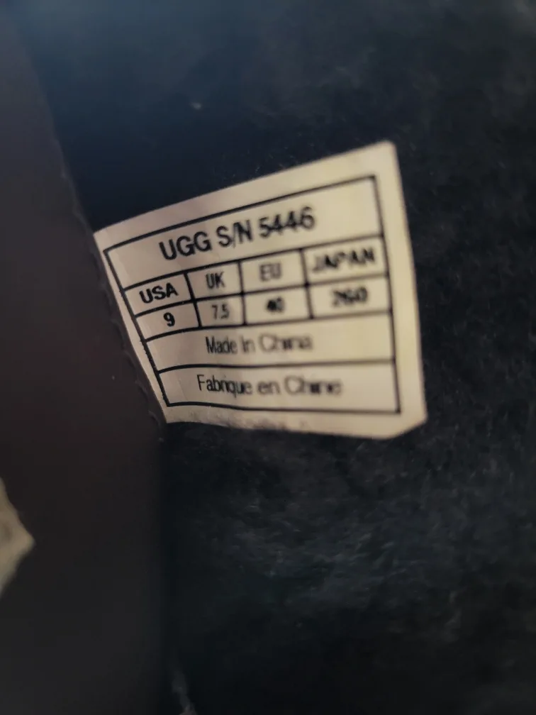 UGG  Brown Leather Winter Boots Size 9 image indicator(3)