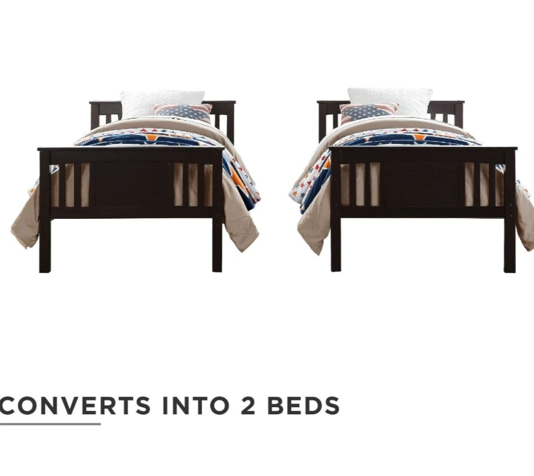 Twin Bunk Bed, Converts to Two Twin Beds - photo 2