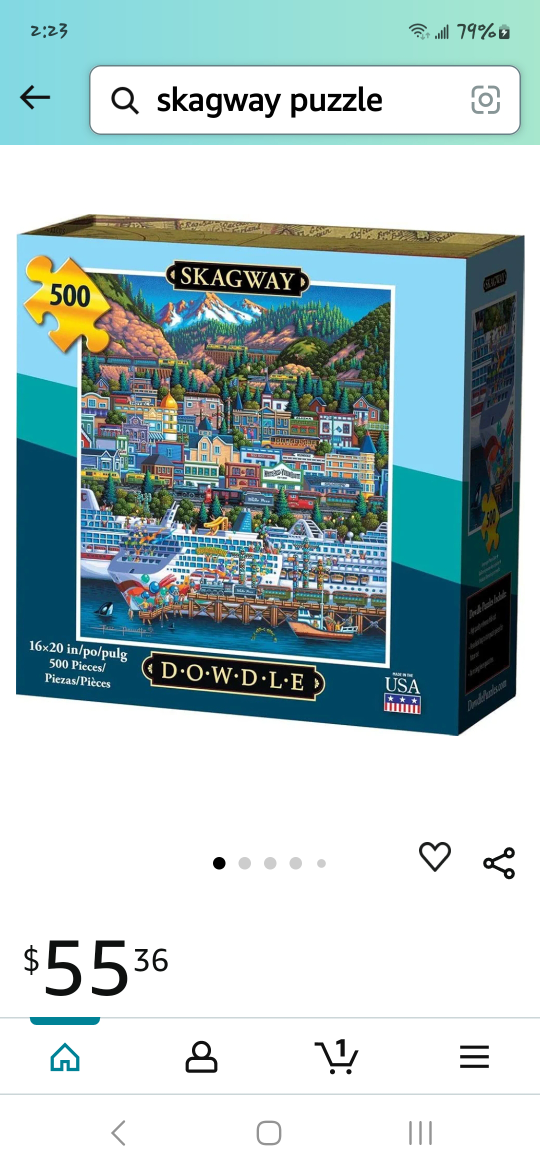 Two Dowdle Puzzles - Skagway and Amish Quilts
