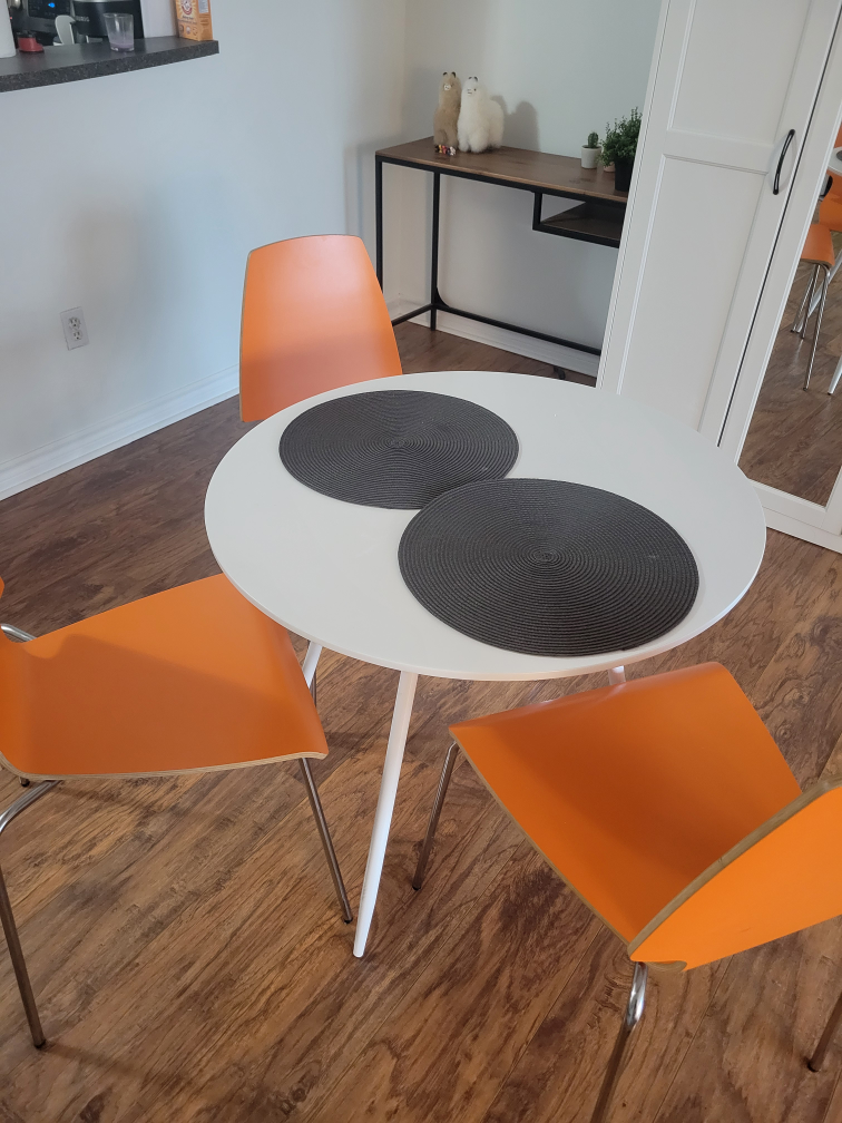 White Round Table