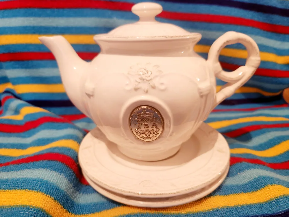 White reapot and Cup Set image indicator(2)