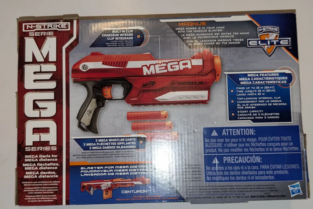 Nerf N-Strike Elite Mega Magnus Blaster - NIB - NRFB 🥕 image indicator(8)