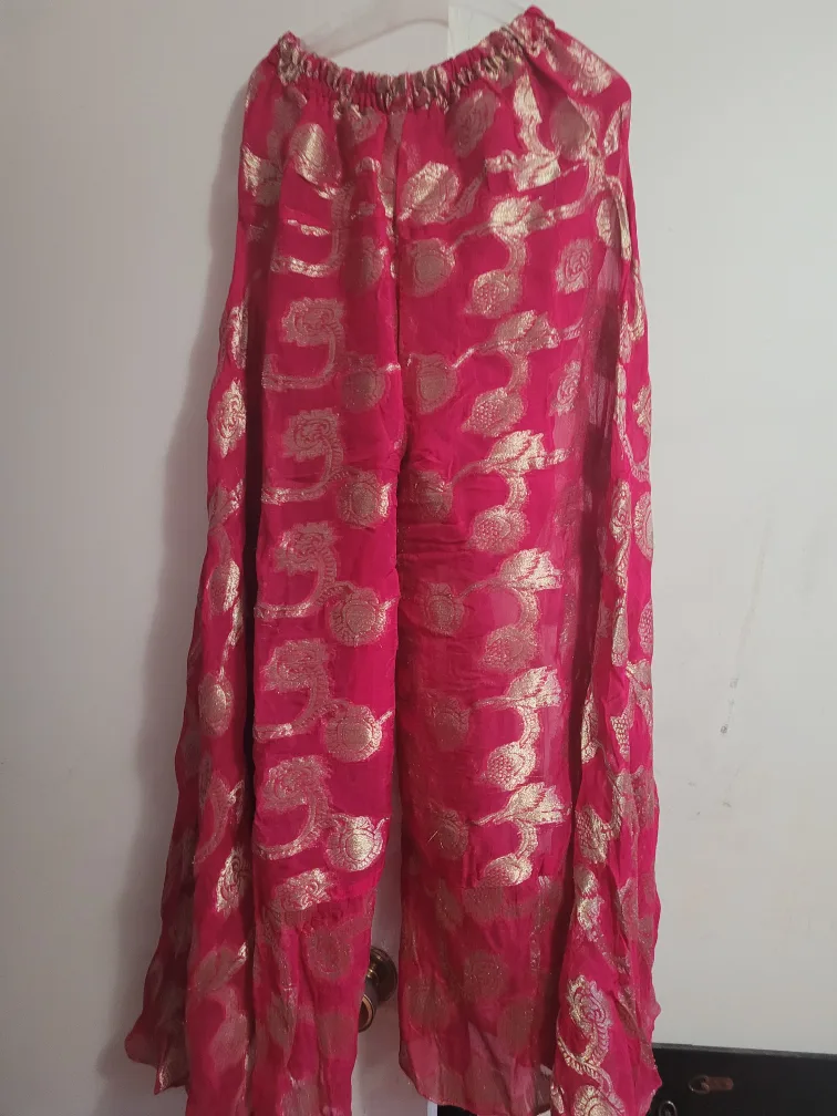Pink and Gold Indian Salwar Kameez Suit image indicator(6)
