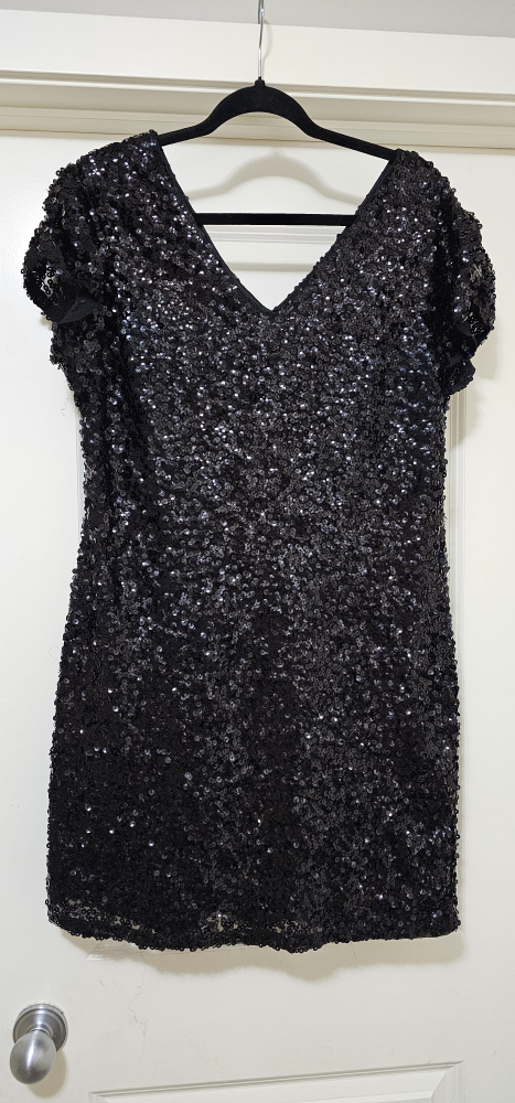 Black Sequin Dress