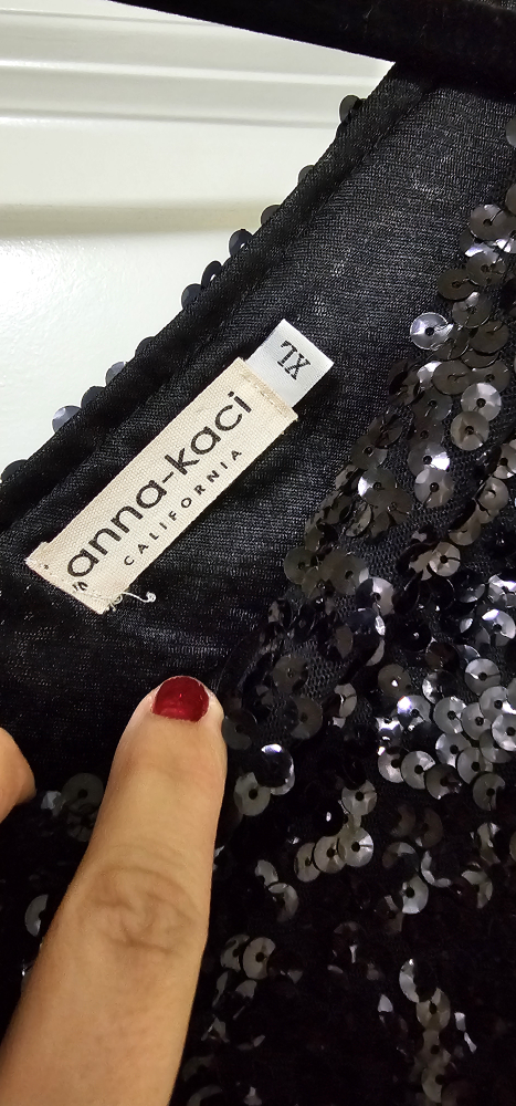 Black Sequin Dress - photo 2