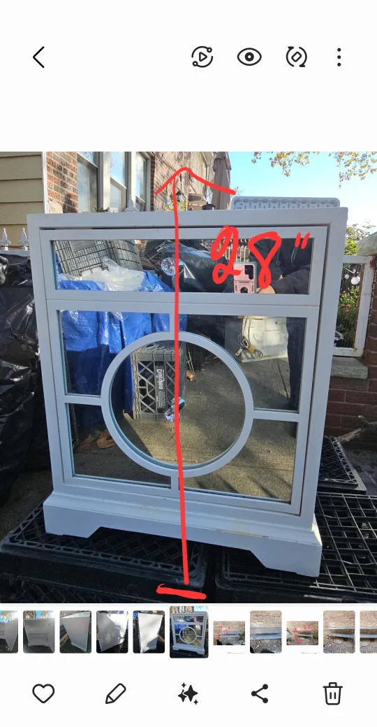 Delivery Included Mirrored Cabinet w/Shelf image indicator(7)