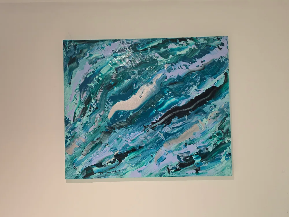 Abstract painting on canvas 50x60 cm thumbnail