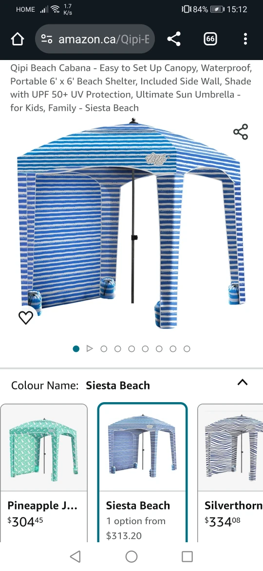 Beach Cabana qipi portable