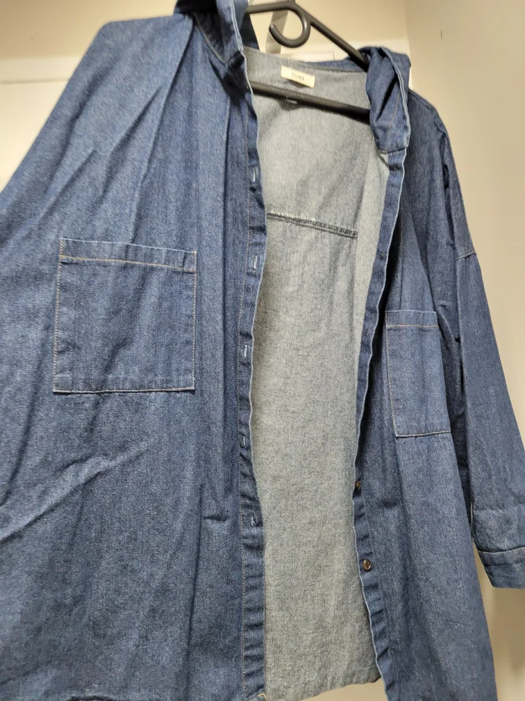 Nooul Denim Button Up Shirt with Hood image indicator(2)