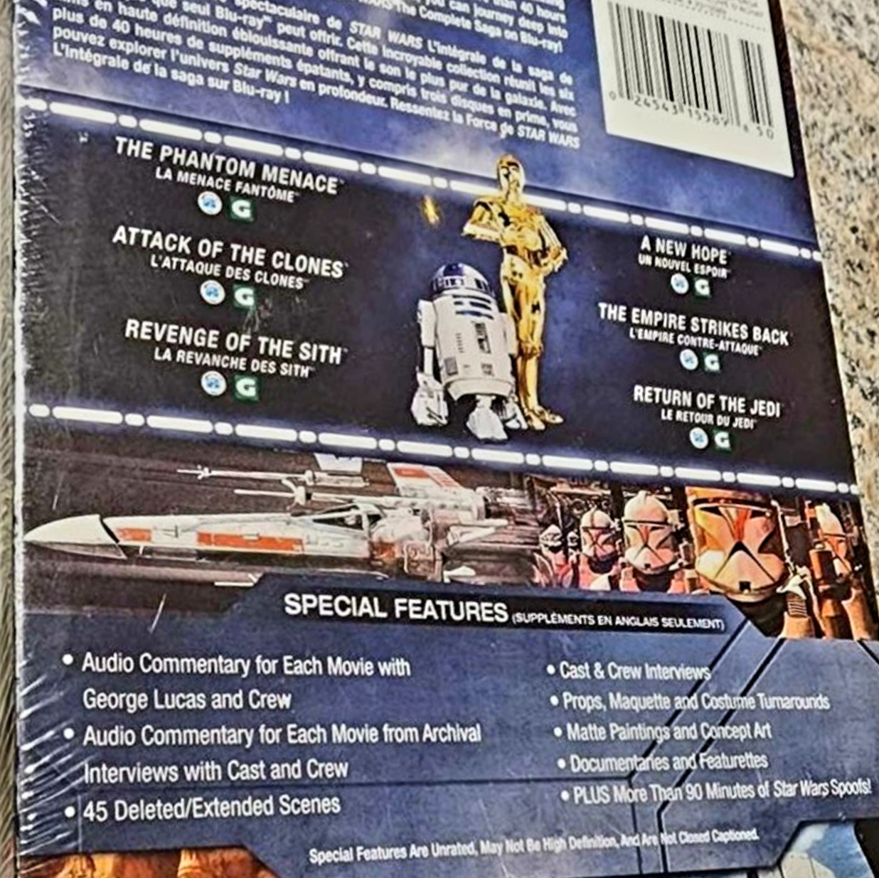 STAR WARS - The Complete Saga [Blu-ray] ~ Factory Sealed - photo 2