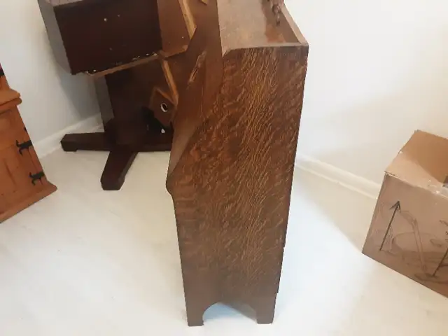 Oak writing desk - photo 2