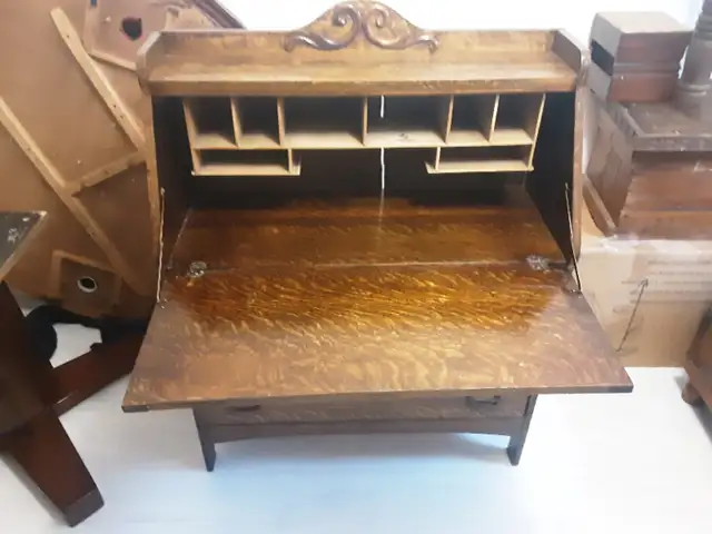 Oak writing desk - photo 3