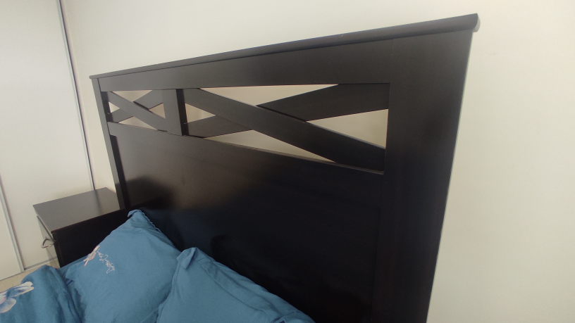 Queen Bed Frame with 2 Nightstands and Mattress Box - photo 3