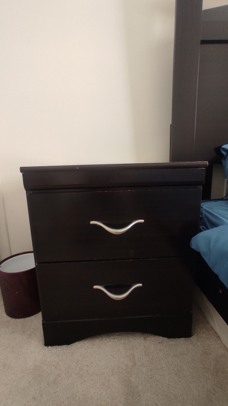 Queen Bed Frame with 2 Nightstands and Mattress Box - photo 5