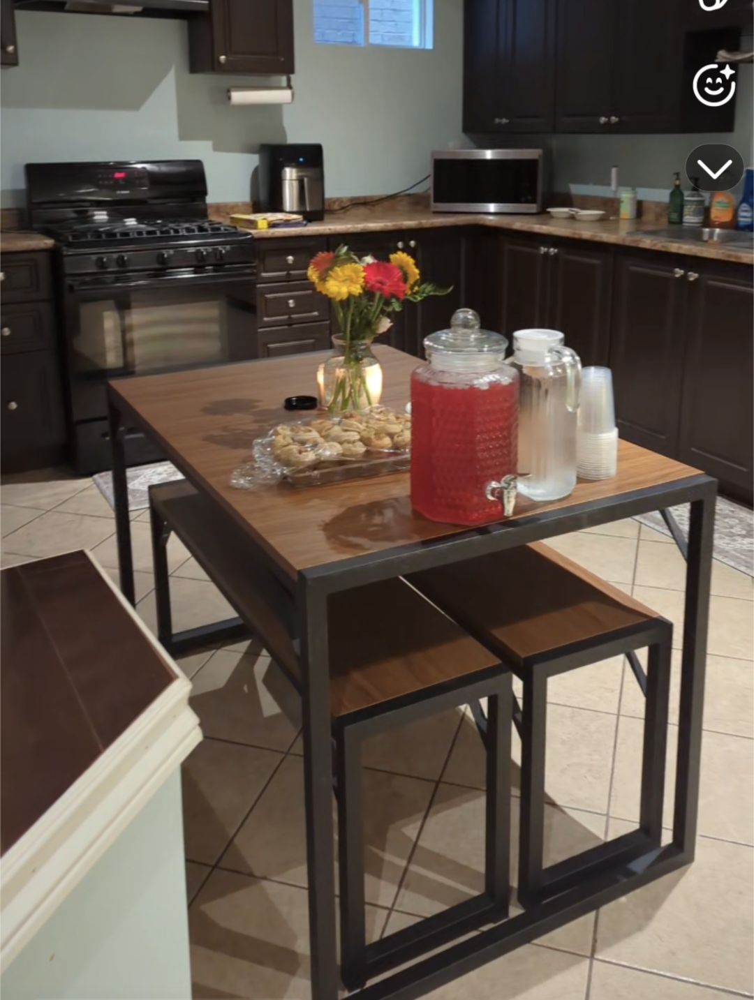 Rustic Farmhouse Dining Table and Bench Set