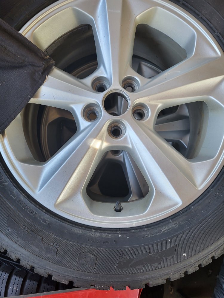 set of 4 General Tire Grabber Winter Tires on Rims