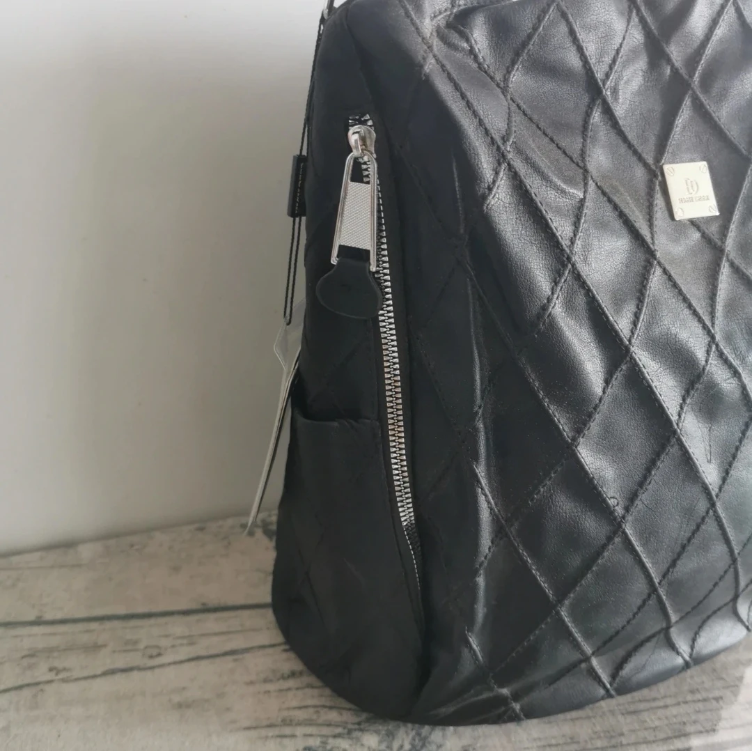 Leather Black backpack & Shoulder Bag - photo 3