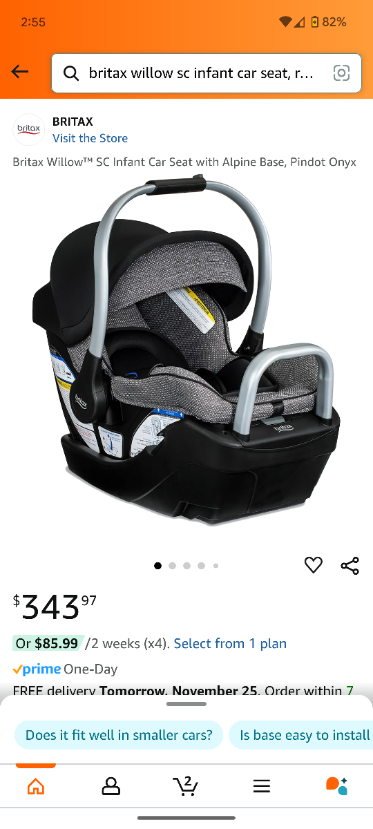 Britax Willow SC Infant Car Seat