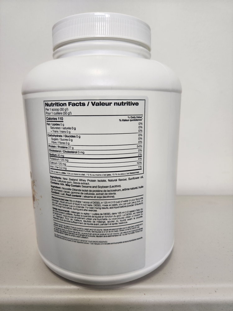 Perfect Sports Diesel New Zealand Whey Isolate Protein Powder - photo 2