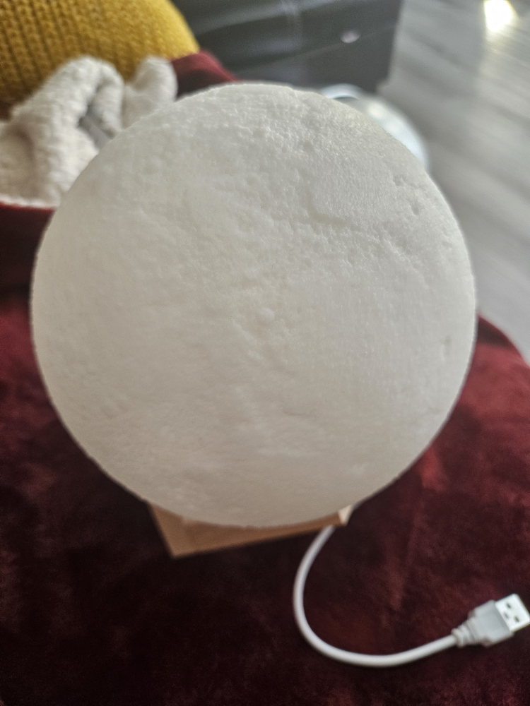 Moon Lamp with Wooden Stand - photo 3