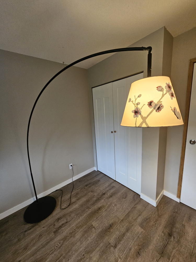 Floor Lamp with Floral Shade  IKEA SKAFTET