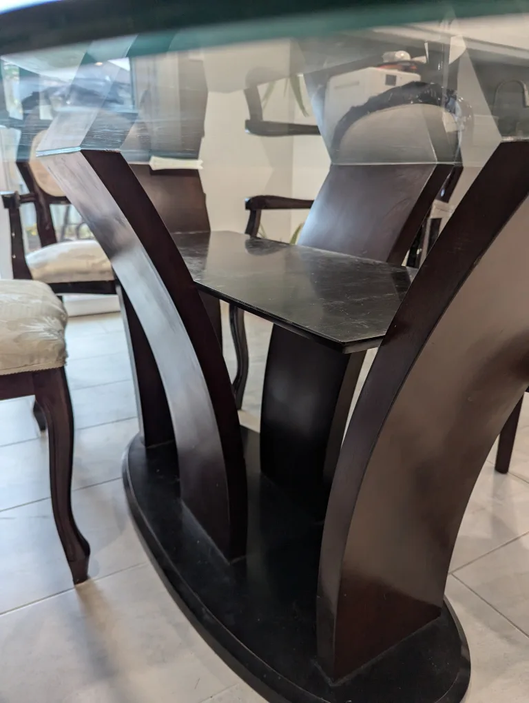 Glass Top Dining Table Set image indicator(3)