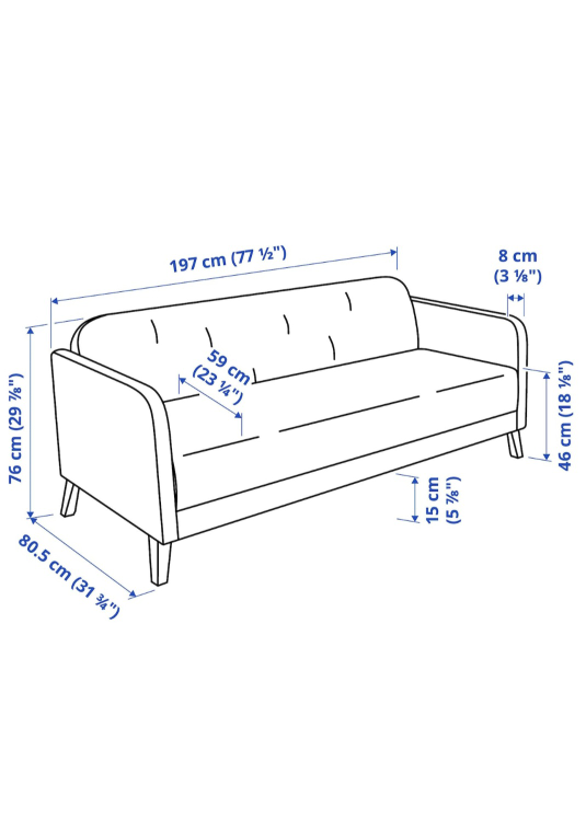 IKEA Linanas 3-seater Sofa - photo 4