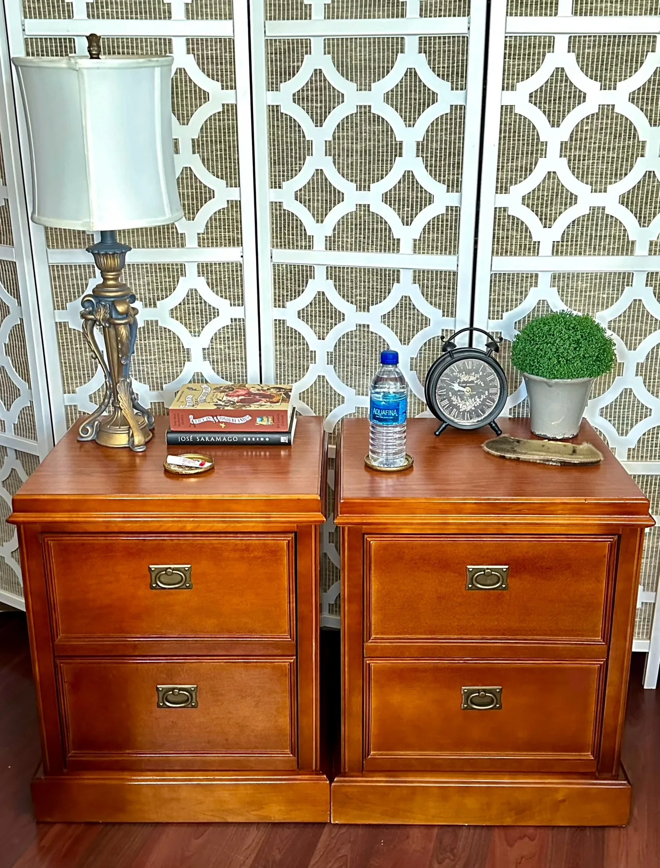 Set of 2 Wood Night Stands End Tables thumbnail