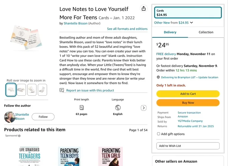 Not a Word Left Unsaid: Love Notes for Your Teen 🧡 image indicator(3)