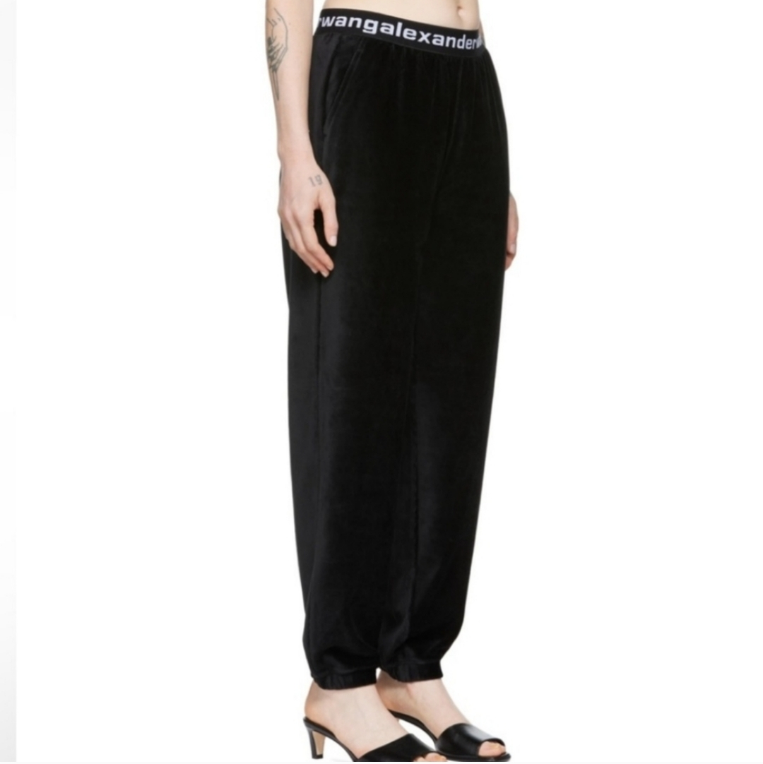 Alexander Wang Inspired Black Velvet Joggers #ThriftyPicks - photo 3