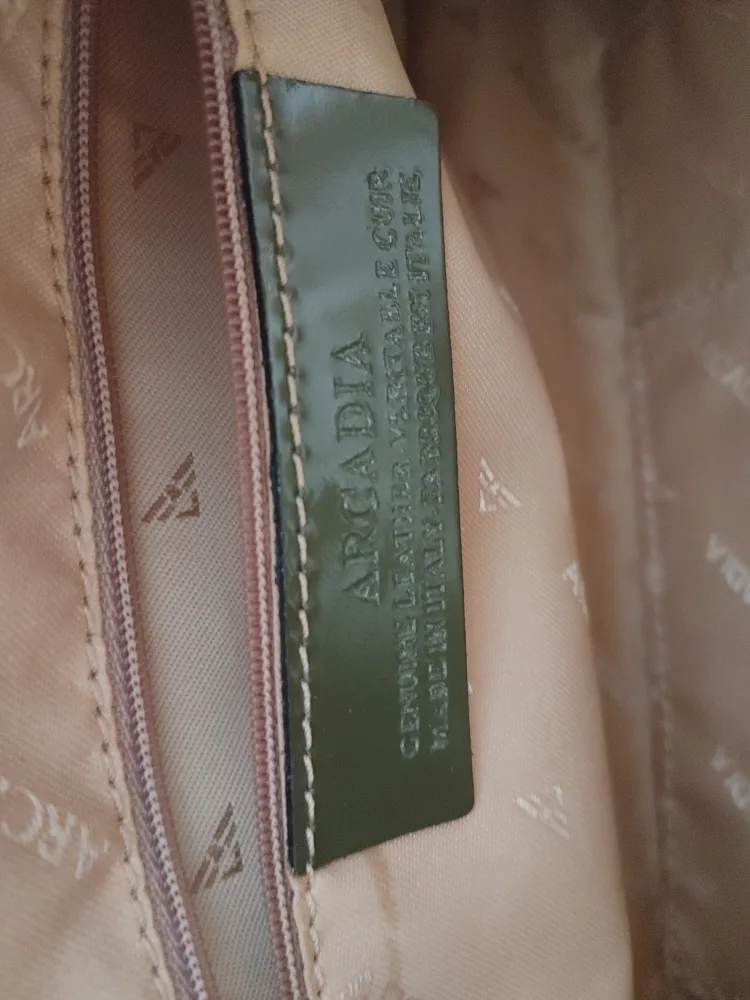 Arcadia Italian Olive Green Patent Leather Handbag image indicator(7)