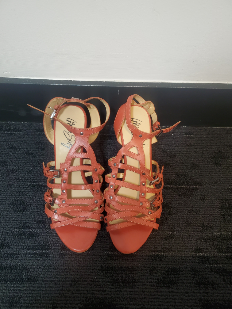 Miss Sixty Rust Orange Gladiator Sandals