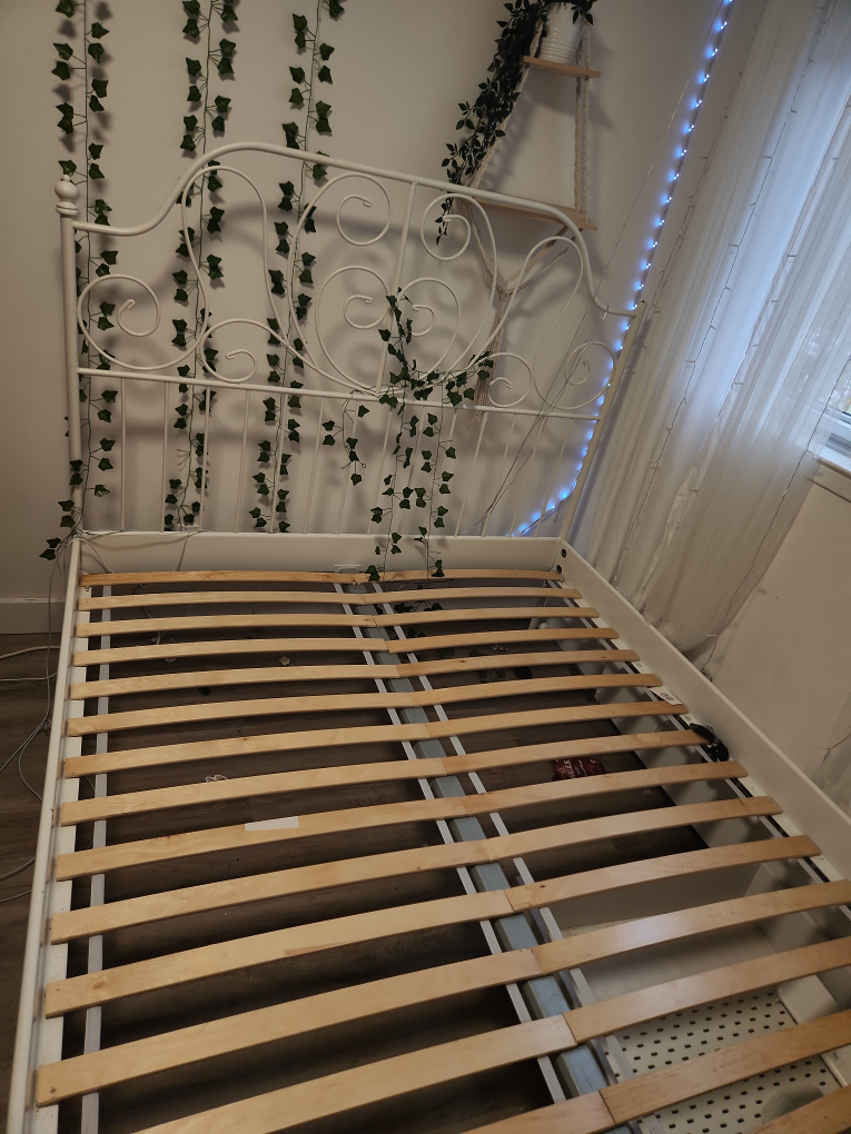 ikea queen size bed frame white