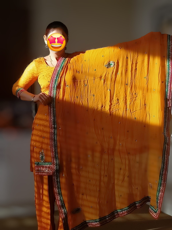Yellow Salwar Kameez Suit/ punjabi/ Pakistani Suit/ party wear