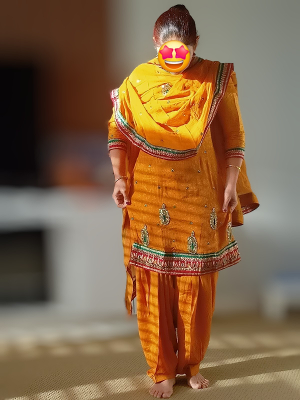 Yellow Salwar Kameez Suit/ punjabi/ Pakistani Suit/ party wear - photo 2