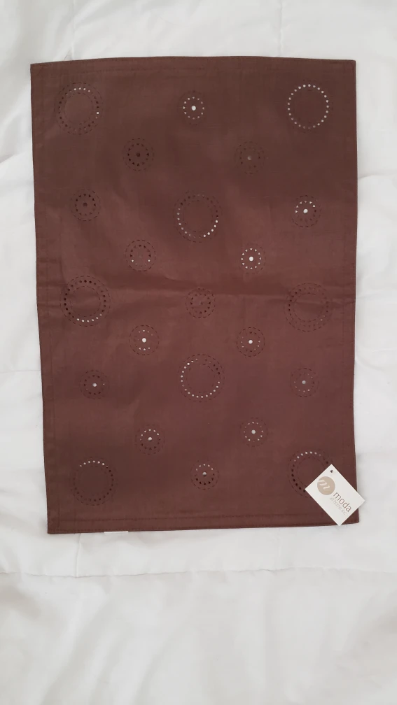 Dark chocolate brown placemats - photo 2