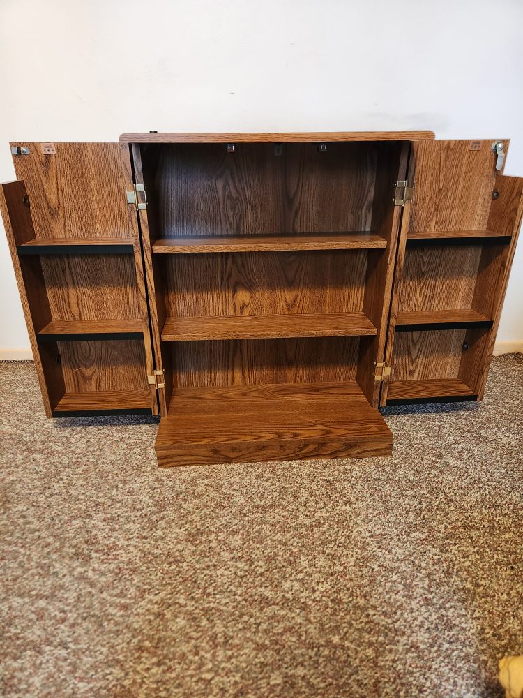 Wooden Cabinet with swinging doors - photo 3