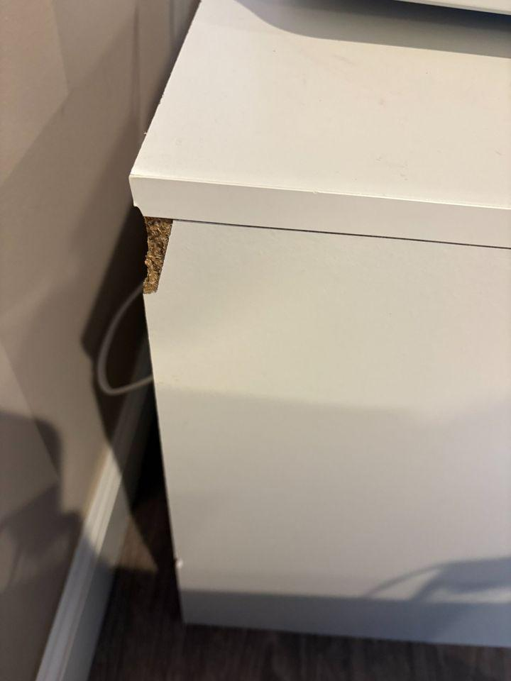 White TV Stand with 2 Drawers Ikea Brimnes - photo 4