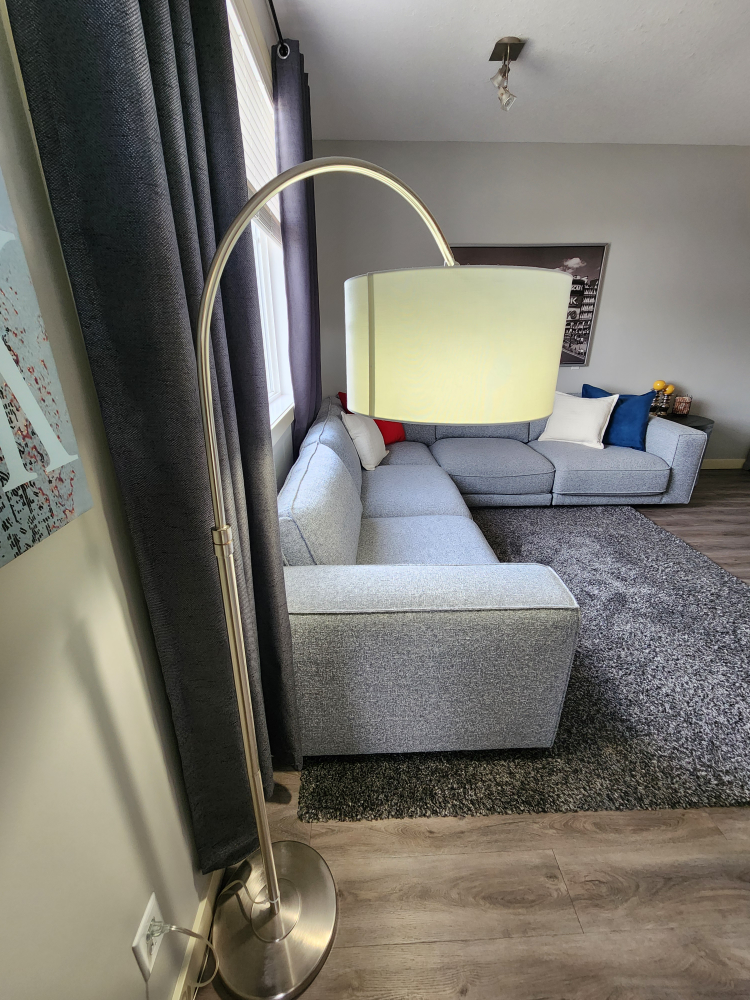 Floor Lamp with White Shade - photo 3