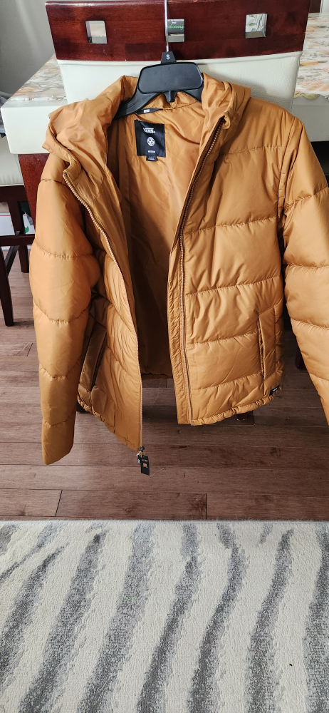 Vans Norris Puffer Jacket - Mustard - Size M