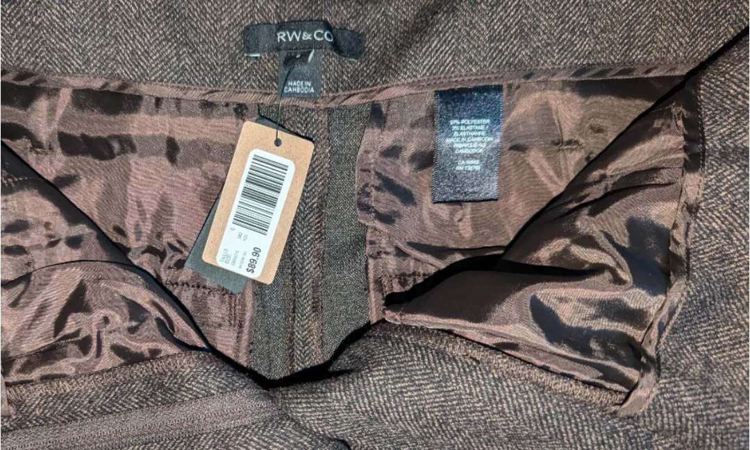 RW&CO Brown Dress Pants w/ tag image indicator(2)