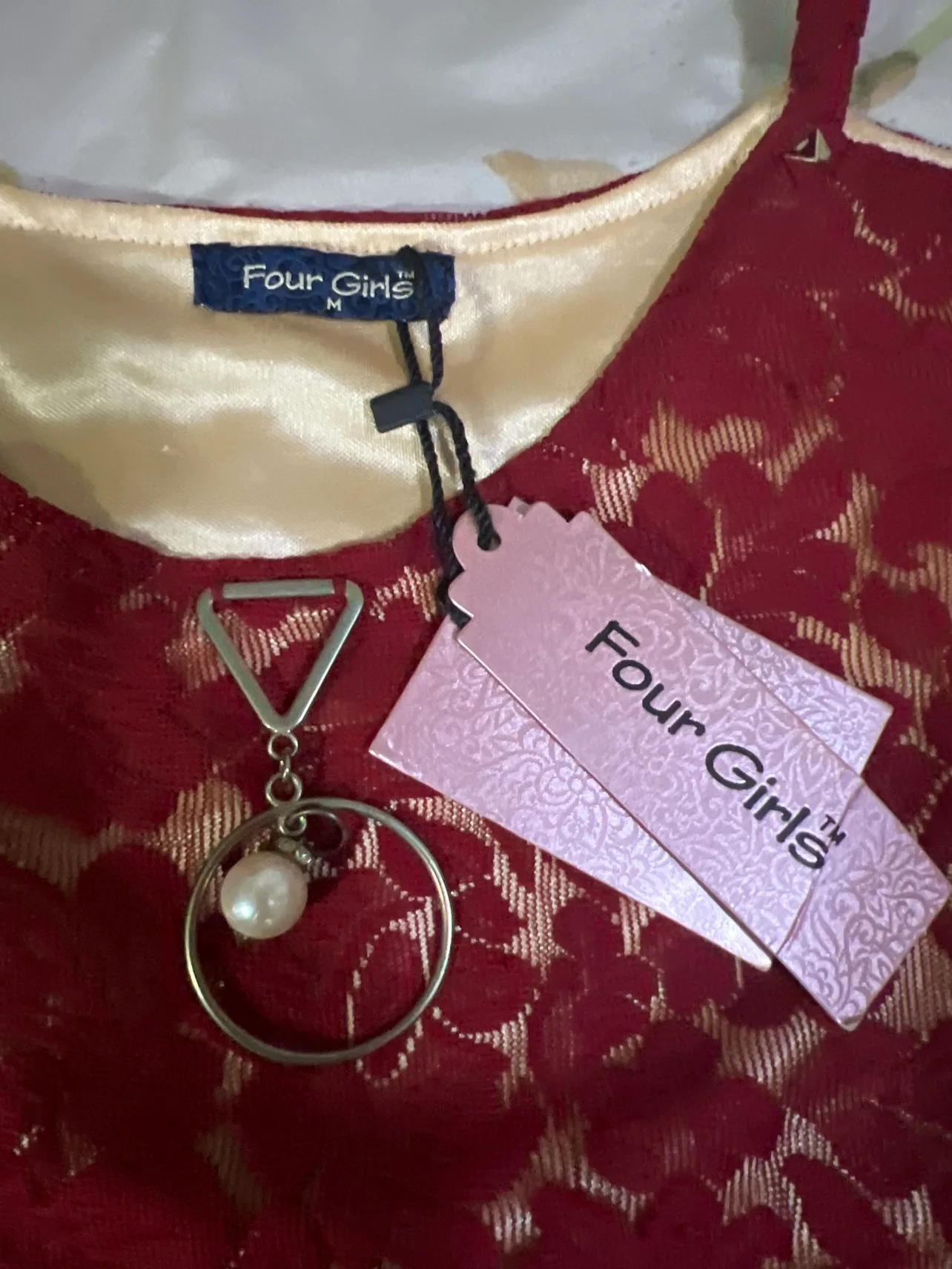 Red Lace New Top image indicator(2)