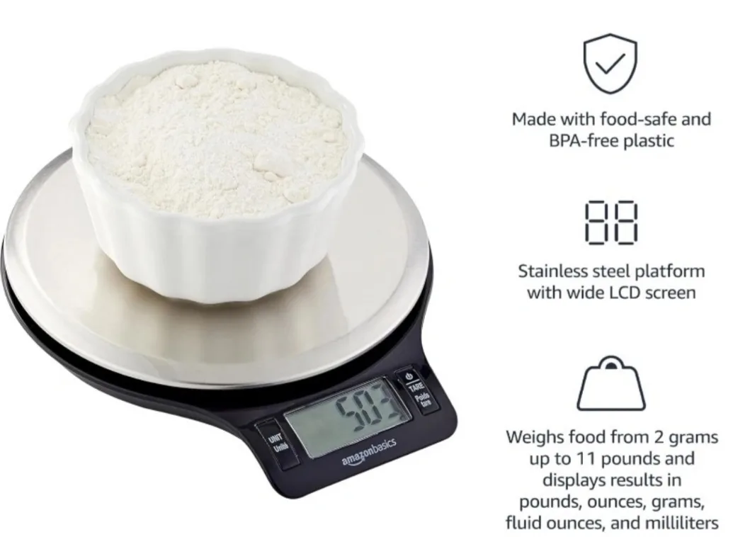 AmazonBasics Digital Kitchen Scale 🥕 image indicator(3)