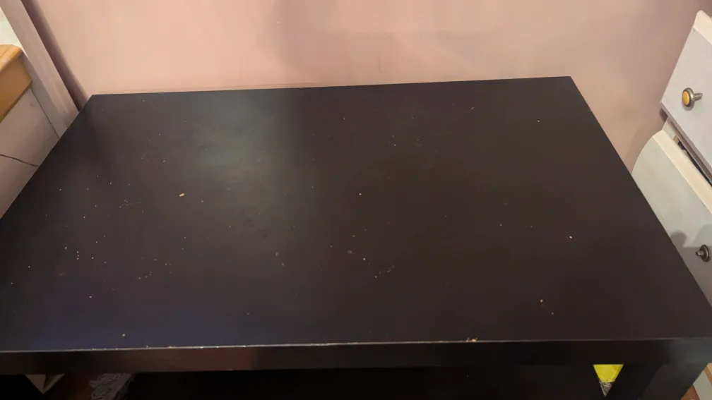 Black Coffee Table with Shelf image indicator(4)