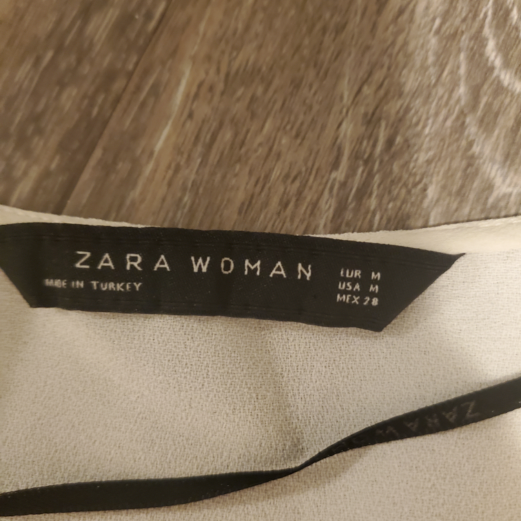 Zara Woman White Long Sleeve Blouse, M - photo 2