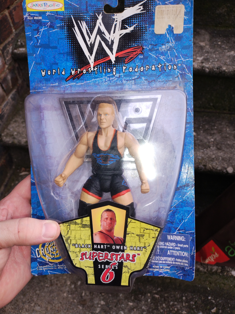 WWF Jakks Pacific BCA Series BLACK HART Wrestling Figure