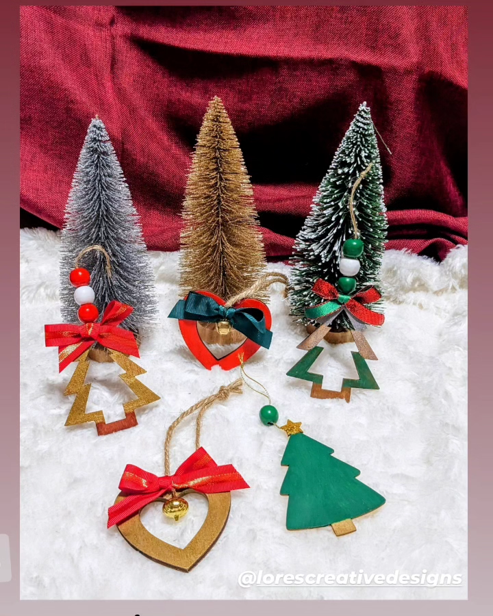 Wooden Christmas Ornaments (Buy 2 and get 3rd free)