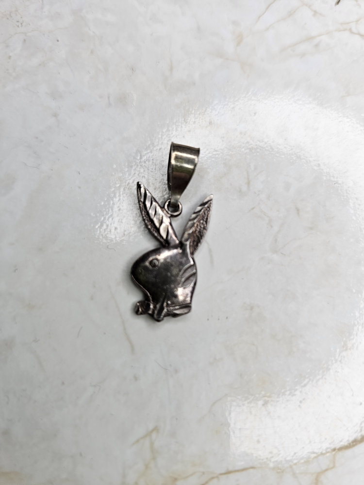 Vintage Playboy Bunny Pendant Charm - photo 3