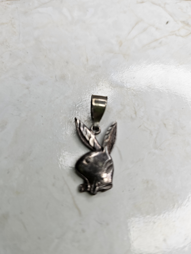 Vintage Playboy Bunny Pendant Charm - photo 5